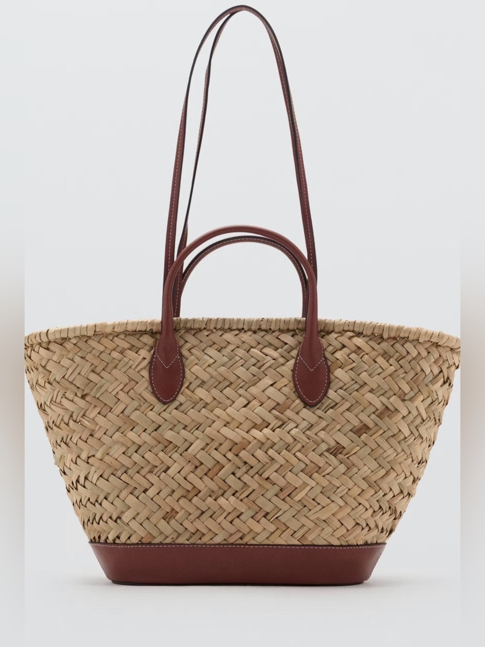 LARGE DOUBLE-HANDLE NATURAL FIBER BASKET